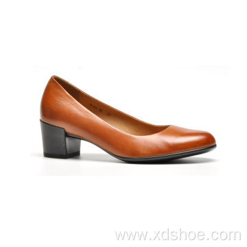 55mm height stock heel ladies classic pumps